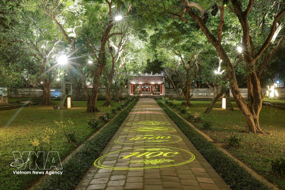 A lighting system leads visitors through a carefully designed experiential route across the site. (Photo: VNA)