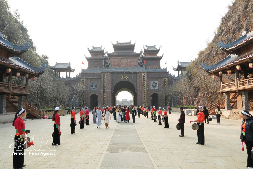 A corner of the Dan Kinh Thien - Thung Ui tourism site. (Photo: VNA)