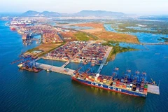 A vessel lays at anchor at Gemalink International Port in Ba Ria Vung Tau province. Photo: VNA