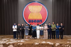Delegates at the 14th Meeting of the ASEAN–New Zealand Joint Cooperation Committee, held at the ASEAN Secretariat in Jakarta on April 24. (Photo: ASEAN Secretariat)