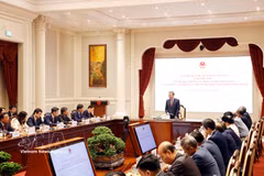 Party General Secretary and State President To Lam holds a working session with the Ministry of Foreign Affairs' leadership and Vietnamese ambassadors and heads of representative missions abroad in Hanoi on July 31. Photo: VNA