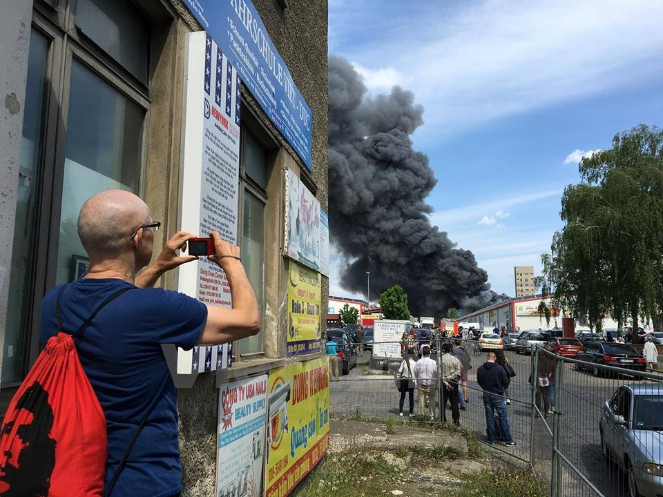 According to latest information, the fire has caused only property damage without casualties (Photo: VNA)