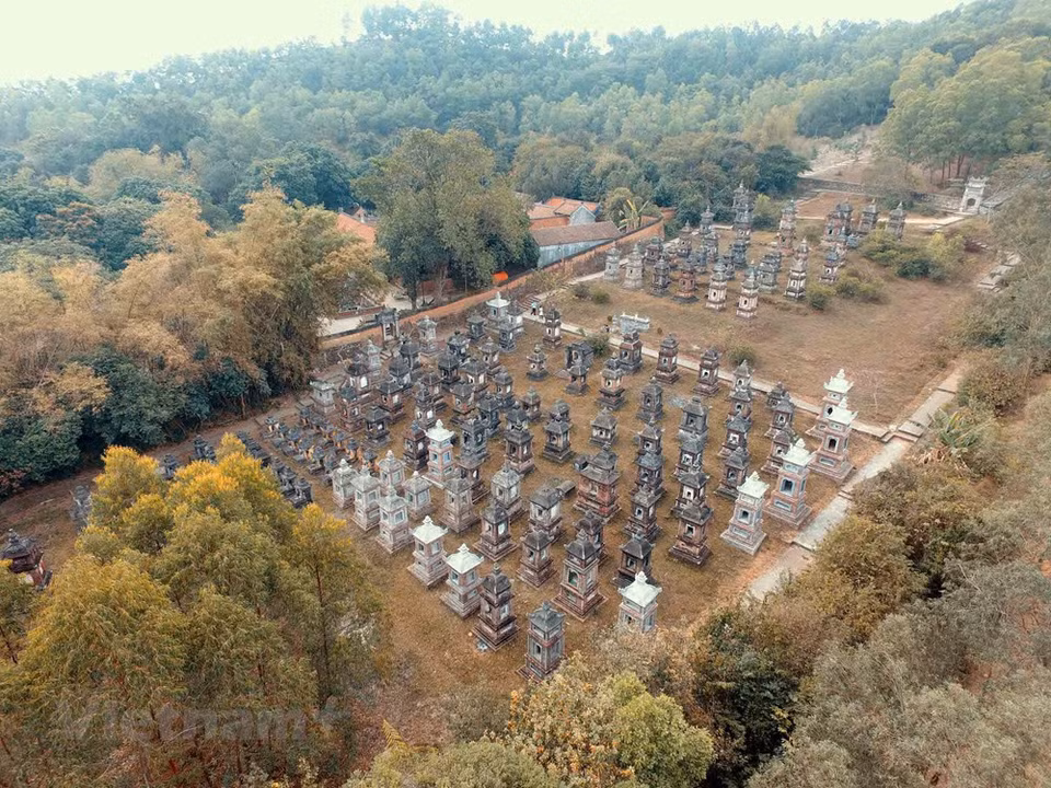 The pagoda has 16 building with nearly 100 adjacent sections (Source: VNA)