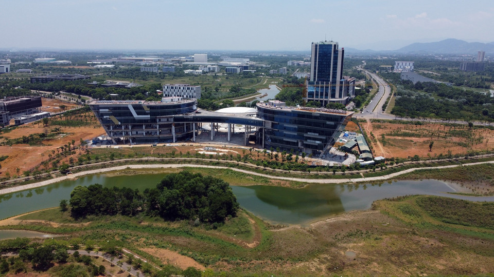 Many elements of the Park are still under construction. (Photo: VNA)
