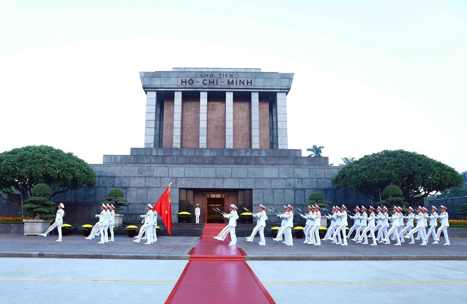 Ba Dinh Square in Hanoi is a national historic landmark where, on September 2, 1945, President Ho Chi Minh read the Declaration of Independence, giving birth to the Democratic Republic of Vietnam, now the Socialist Republic of Vietnam. (Photo: VNA)
