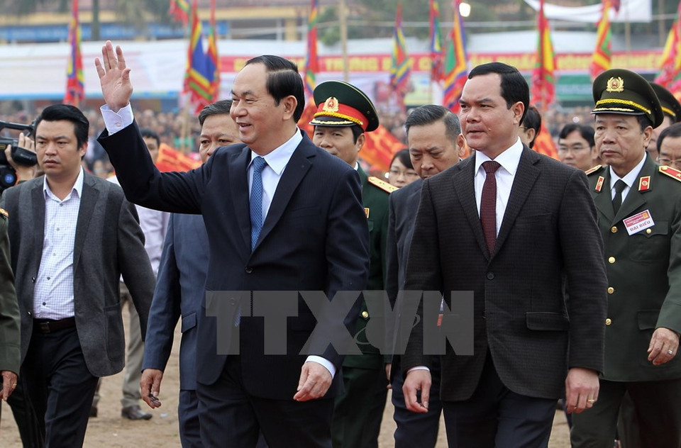 President Tran Dai Quang at the festival (Photo: VNA)