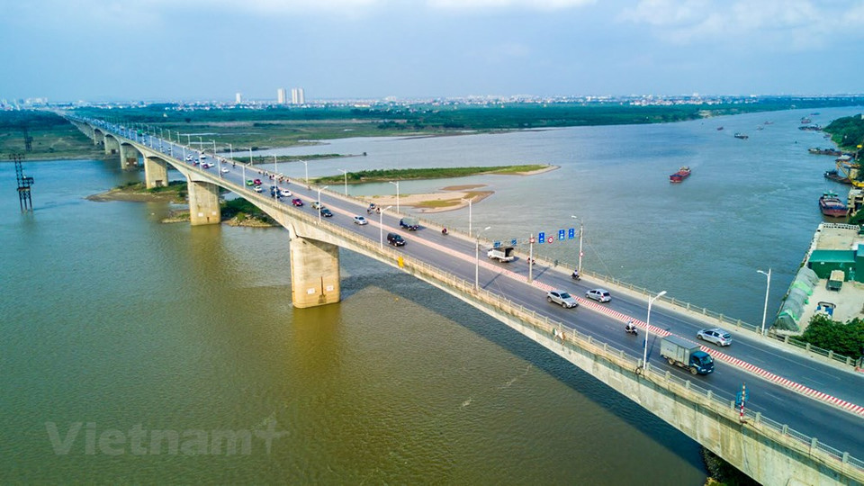 This key project helps to complete the planning scheme for Hanoi's ring road II and upgrade the city’s transport infrastructure (Photo: Vietnam+)