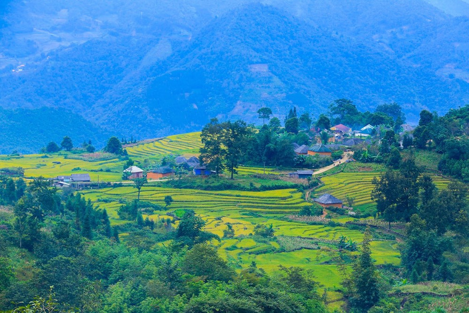 Terraces were devised in agriculture to ensure more effective farming on sloped plains (Photo: Vietnam+)