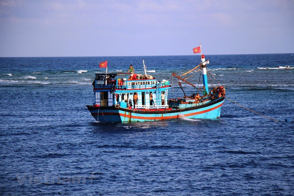 Garrisons on Truong Sa act as a bridge to ‘carry’ the Laws offshore to popularize and help fishermen to understand and abide by international and national laws and regulations (Photo: Vietnam+)