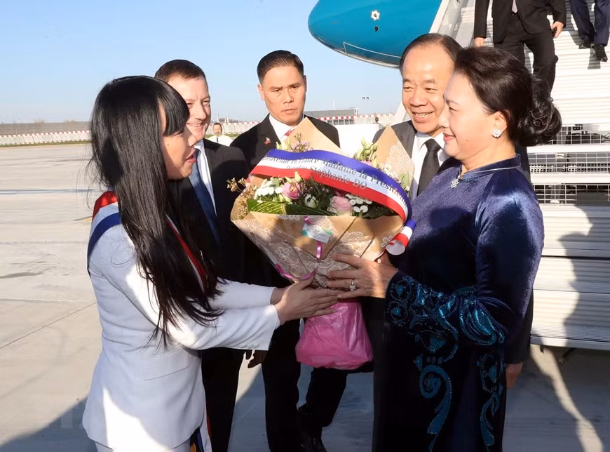 Chairwoman Nguyen Thi Kim Ngan’s visit takes place when the two countries are to organise the 11th conference of cooperation between Vietnamese and French localities (Photo: VNA)