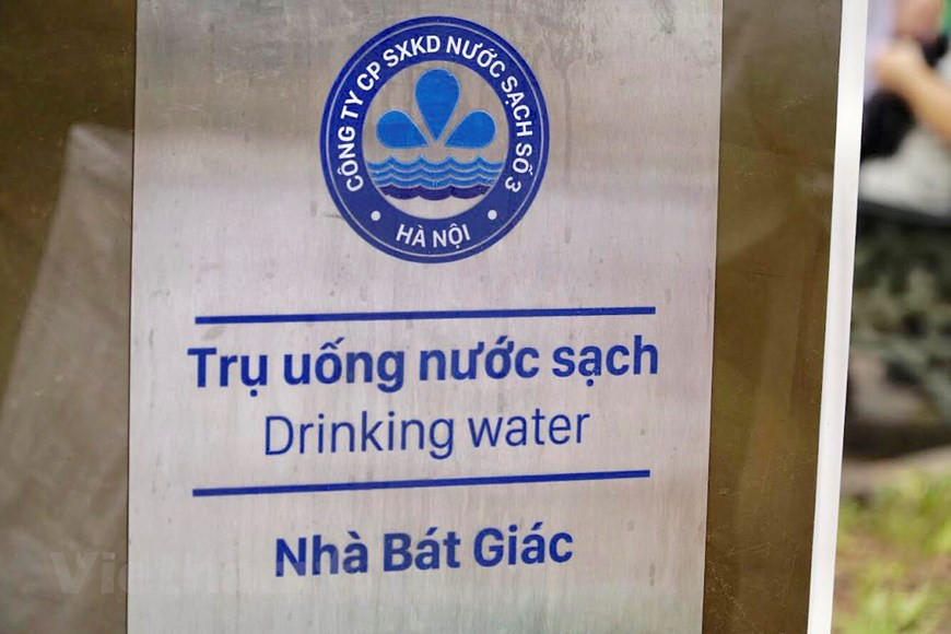With cutting-edge equipment, the three taps meet the standards of bottled water and requirements set by the Health Ministry (Photo: VNA)