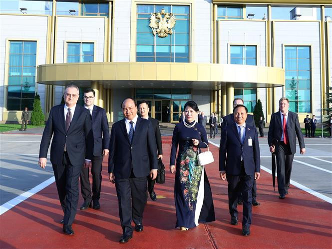 Prime Minister Nguyen Xuan Phuc finishes official visit to Russia on May 23 (Photo: VNA)