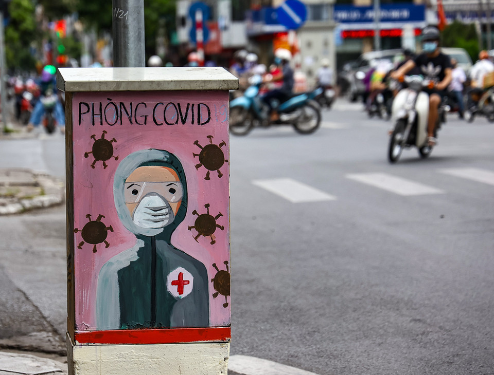 The project aims to raise public awareness of Covid-19 prevention and control. (Photo: VNA)