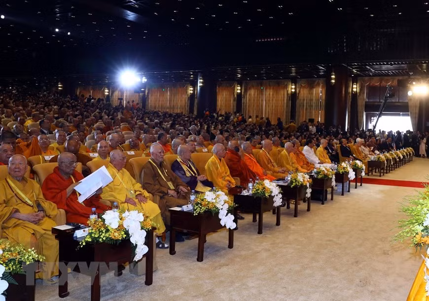 Delegates to the opening ceremony of Vesak Day celebration (Photo: VNA)