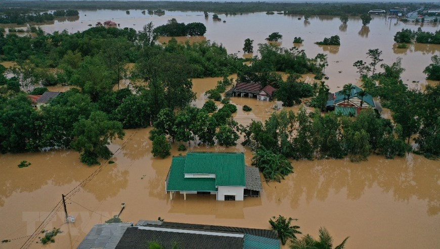 Over the past days, the province has witnessed heavy rains, causing floods in some areas (Photo: VNA)
