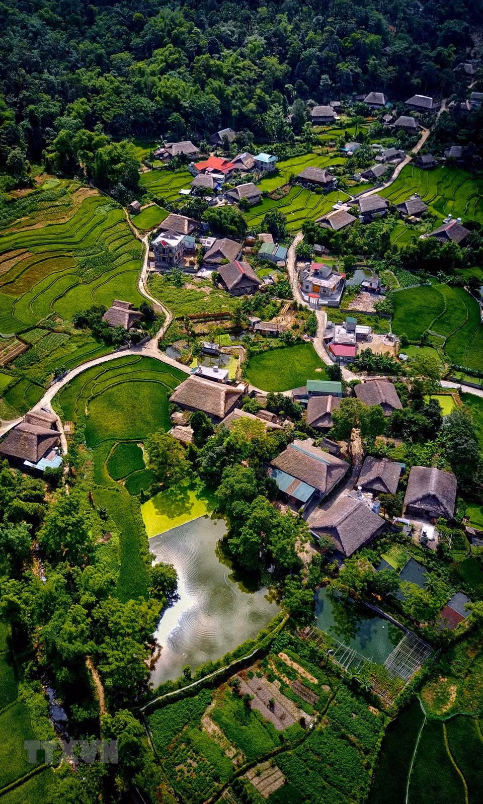 A view of Lam Dong village, Phuong Thien commune in Ha Giang city (Photo: VNA)