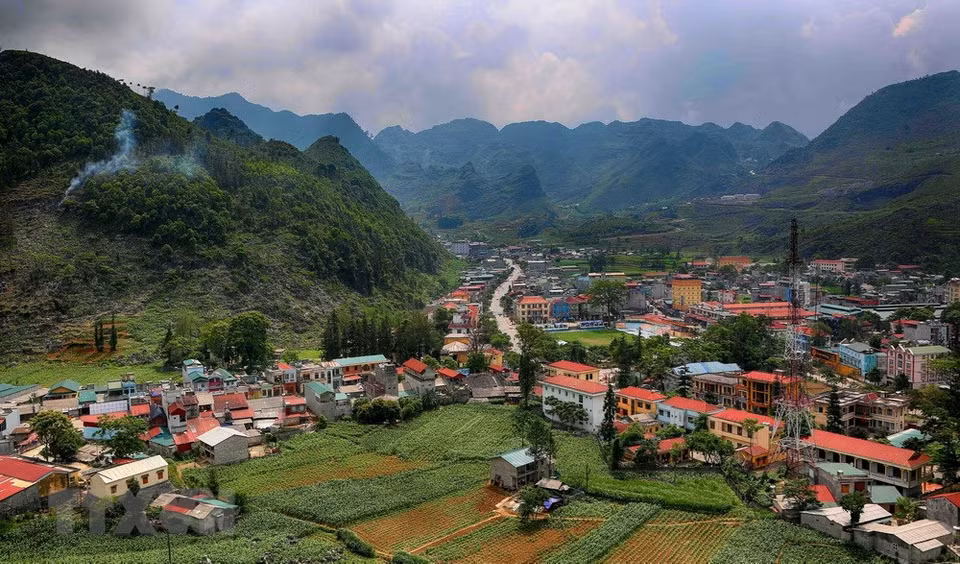 Dong Van town in Meo Vac district (Photo: VNA)
