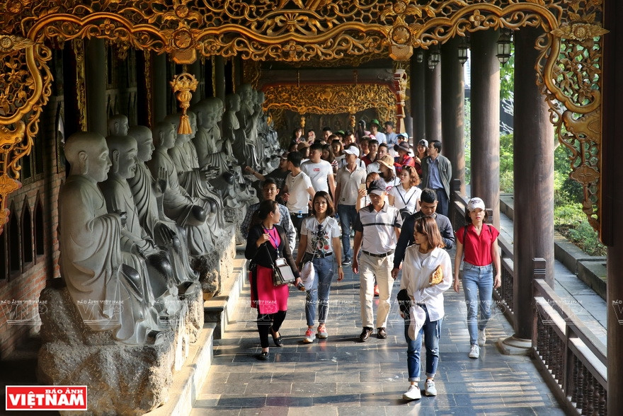 Bai Dinh pagoda has the longest corridor of Arhat statues in Asia (Photo: VNA)