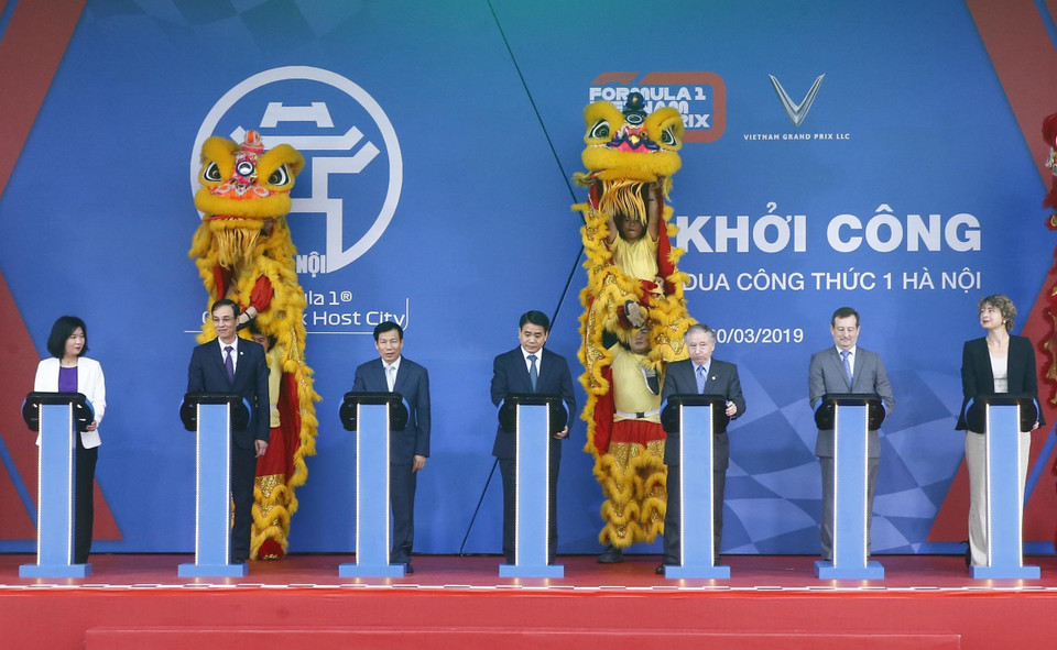 The racetrack and supporting facilities will be built on an area of 88 hectares of My Dinh Sports Complex and some surrounding streets (Photo: VNA)