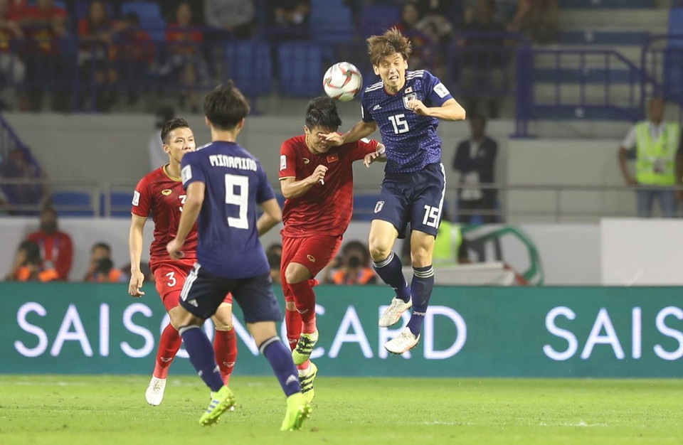 Vietnamese football team had an impressive match with the Asian Cup 2019 championship candidacy (Photo: VNA)