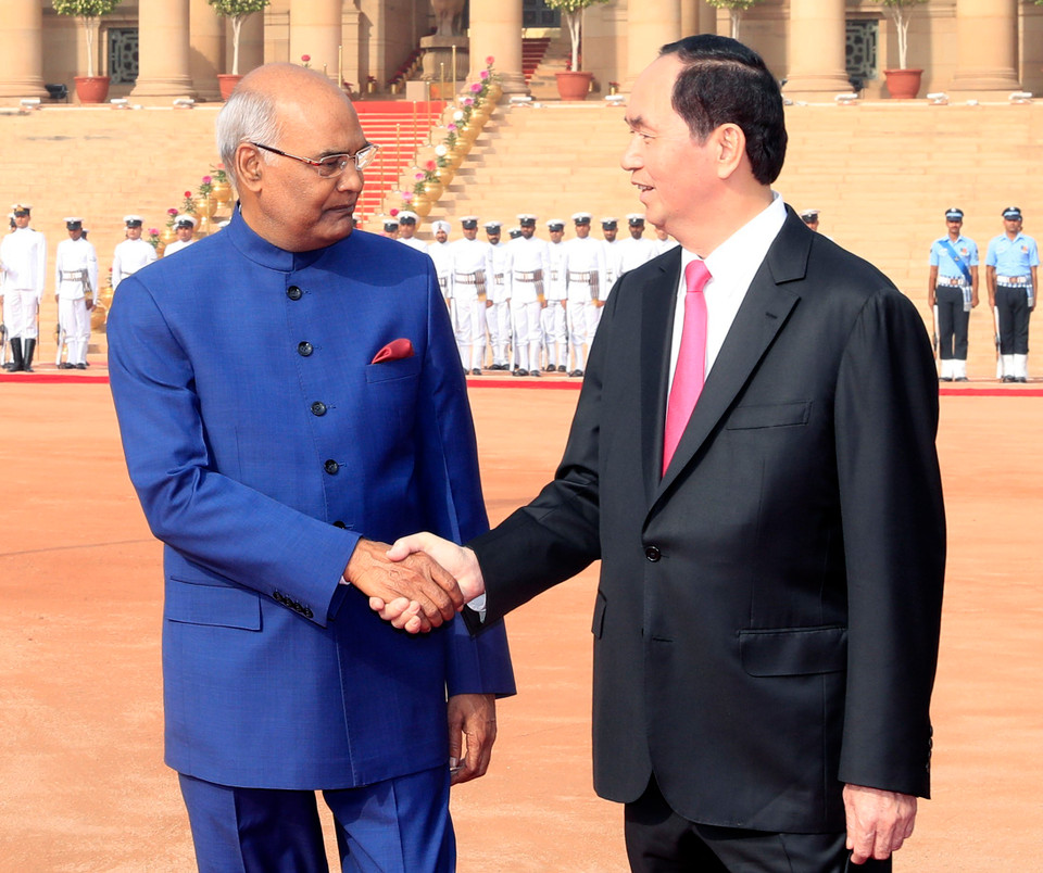 The Vietnamese leader is on a State visit to India from March 2 to 4 (Photo: VNA)