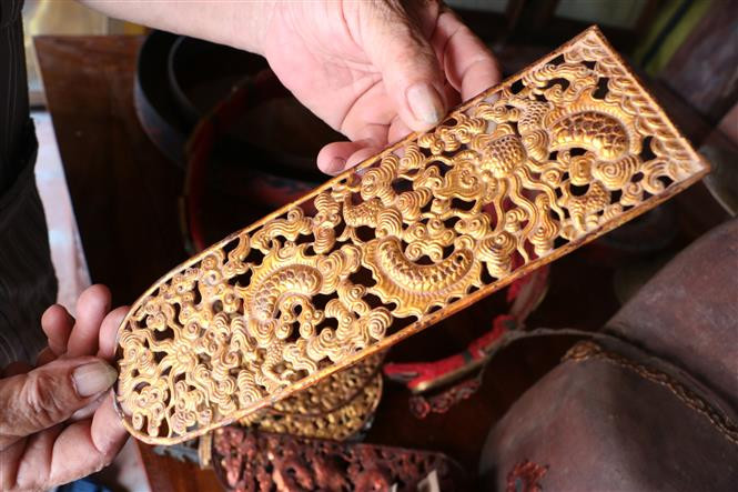 Lots of historical items once belonging to Bui Cam Ho is now exhibited at the temple (Photo: VNA)