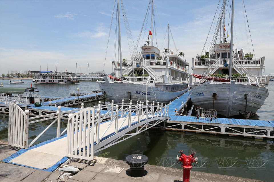 Ships dock at Tuan Chau Marina, which is the largest artificial port in Vietnam. (Photo: VNP/VNA)