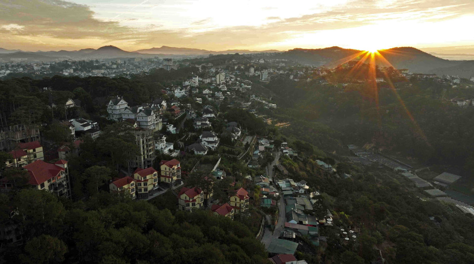 Dawn over the resort city of Da Lat (Photo: VNA)