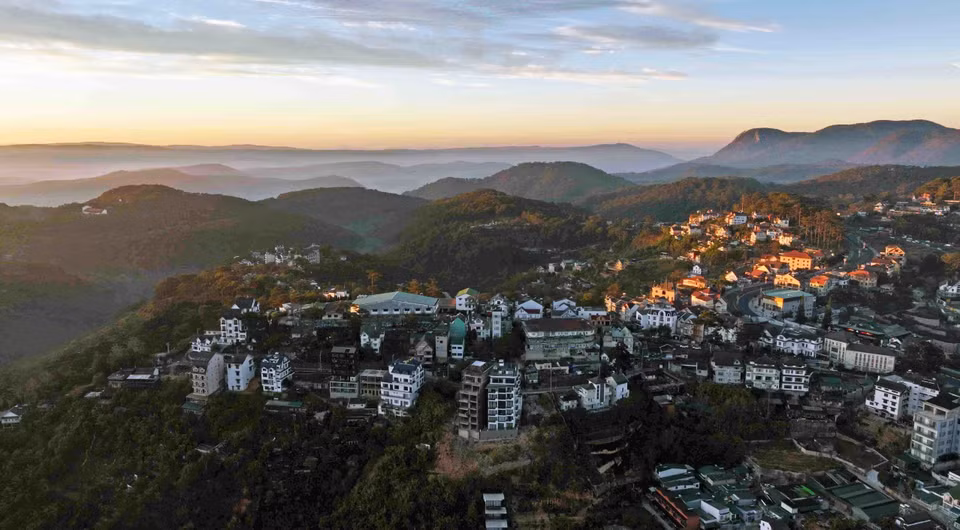 Dawn over the resort city of Da Lat (Photo: VNA)