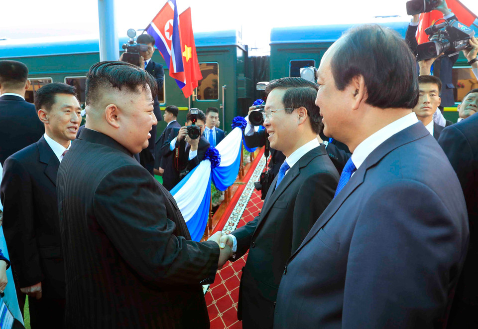 DPRK Chairman Kim Jong-un leaves Lang Son province for DPRK (Photo: VNA)
