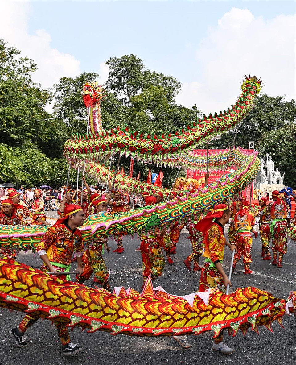 Dragon models with sophisticated designs (Photo:VNA)