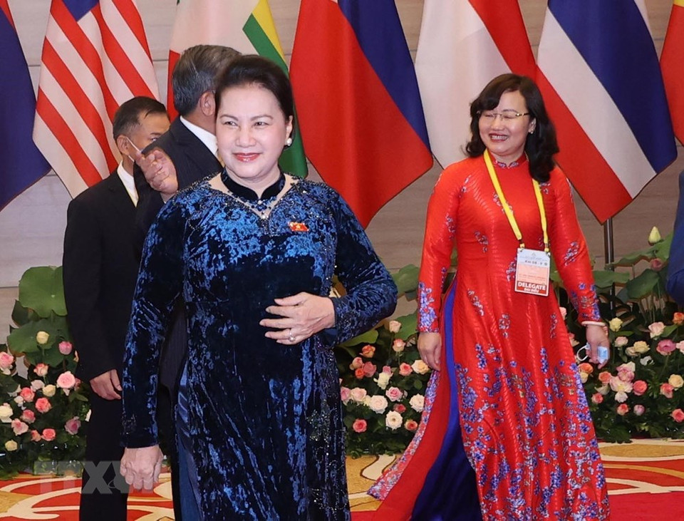 National Assembly Chairwoman Nguyen Thi Kim Ngan, Chairwoman of AIPA-41 attends the opening ceremony. (Photo: VNA)