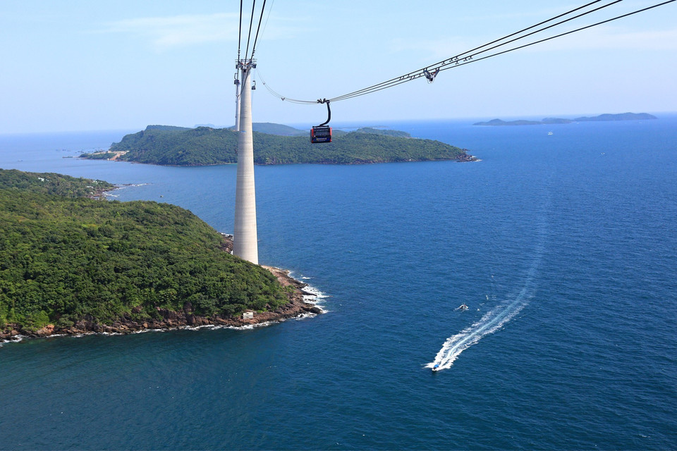 The longest cable car built by Sun Group was put into operation in 2018 (Photo: VNA)