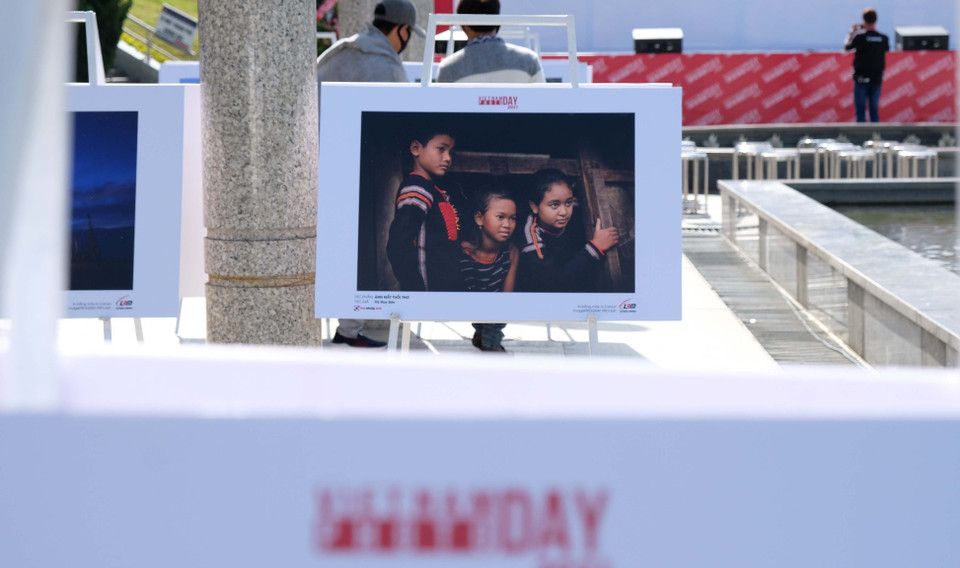 A work on display at the 'Colourful Vietnam' exhibition (Photo: VNA)