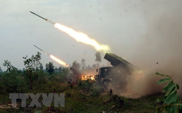 Artillery Brigade 434 conducts live ammunition drill (Photo: VNA)