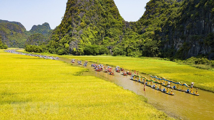 A view of Tam Coc - Trang An tourism site (Photo: VNA)