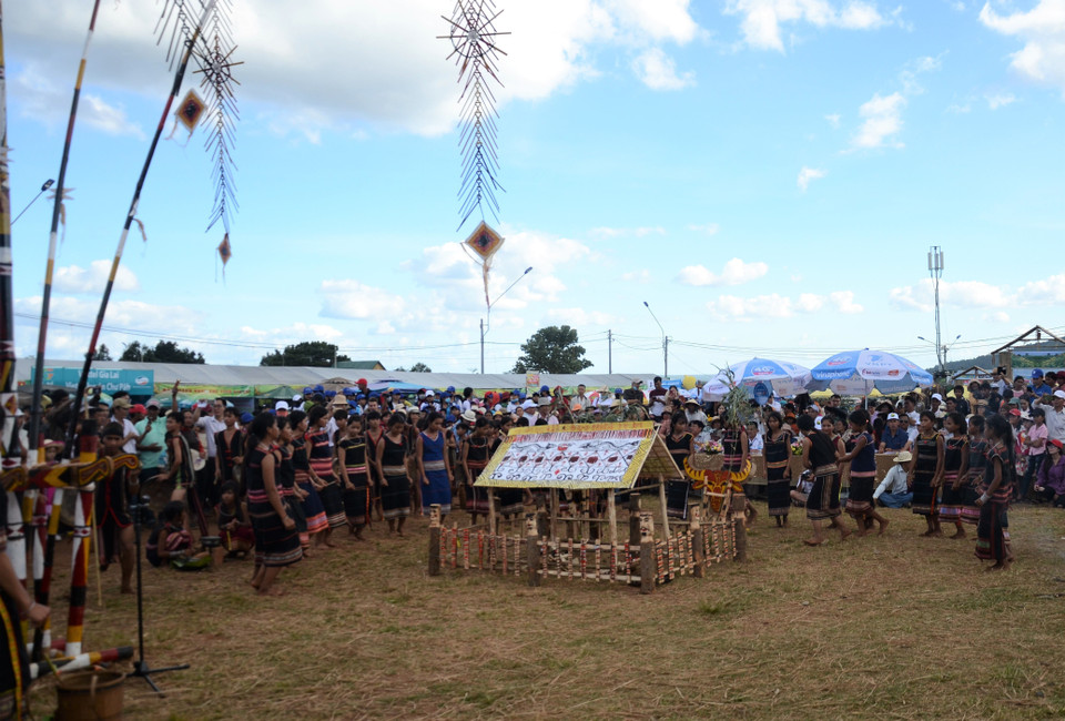 A gong performance at the festival (Photo: VNA)