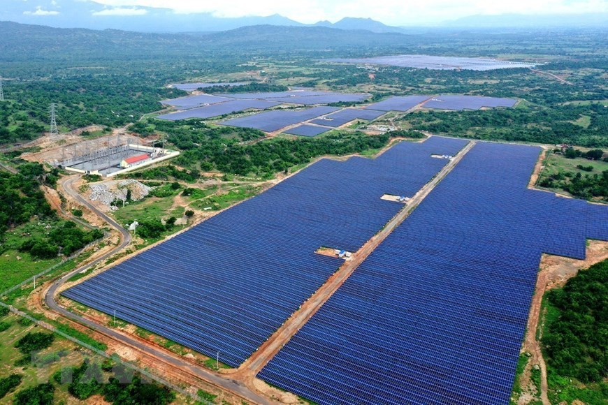  Phuoc Thai No.1 Solar Power Plant in the central province of Binh Dinh is put into operation. (Source: VNA)