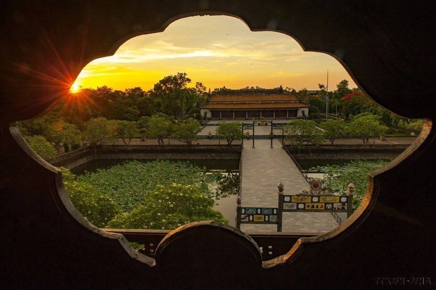 The entire construction of Thai Hoa Palace is the highest peak of Vietnamese architecture under the Nguyen Dynasty. (Photo: VNA)