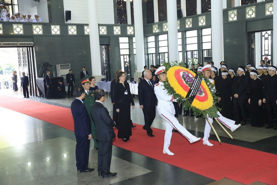 The Russian delegation led by Deputy Chairwoman of the State Duma of Russia Epifanova Olga Nikolaevna (Photo: VNA)