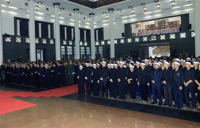 Participants at the funeral (Photo: VNA)