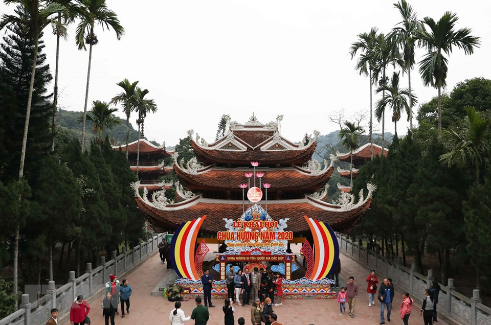 Huong Pagoda Festival kicks off on the sixth day of the lunar new year annually (Photo: VNA)