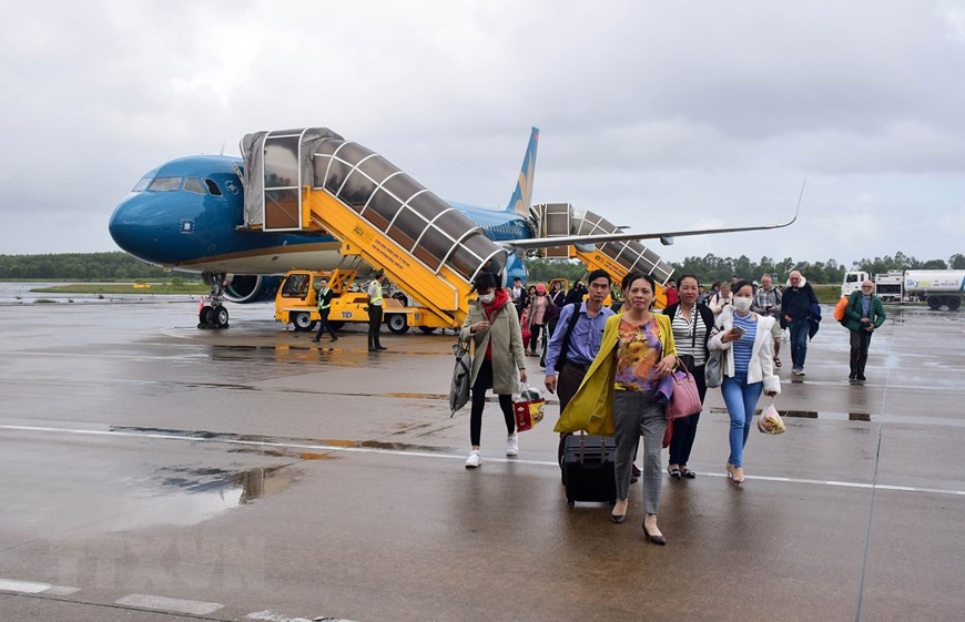 Phu Bai international airport has been frequently upgraded towards a capacity of five million passengers by 2020 and nine million passengers by 2030 (Photo: VNA)