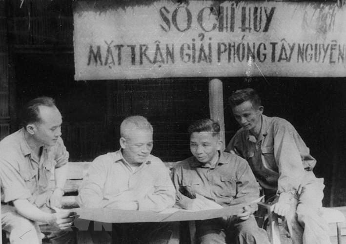 Central Highlands Front commanders, March 1975 (Photo: VNA)
