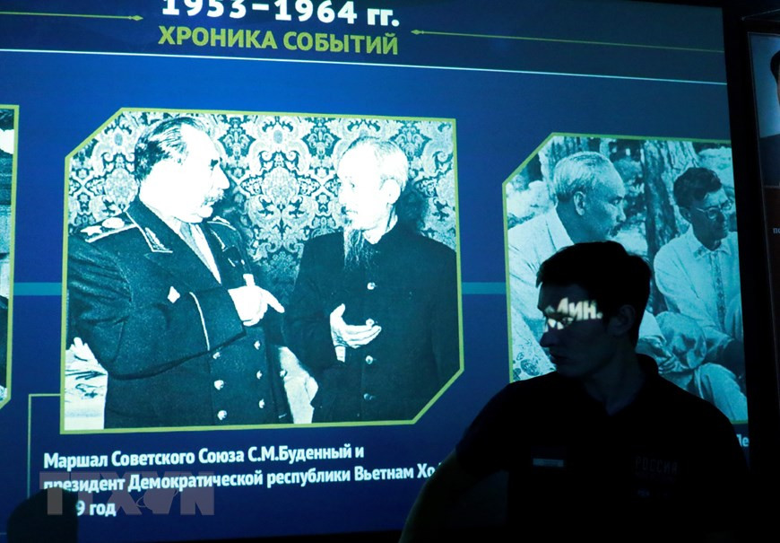 Photos of President Ho Chi Minh during his visits to Russia during 1950-1960 (Photo: VNA)