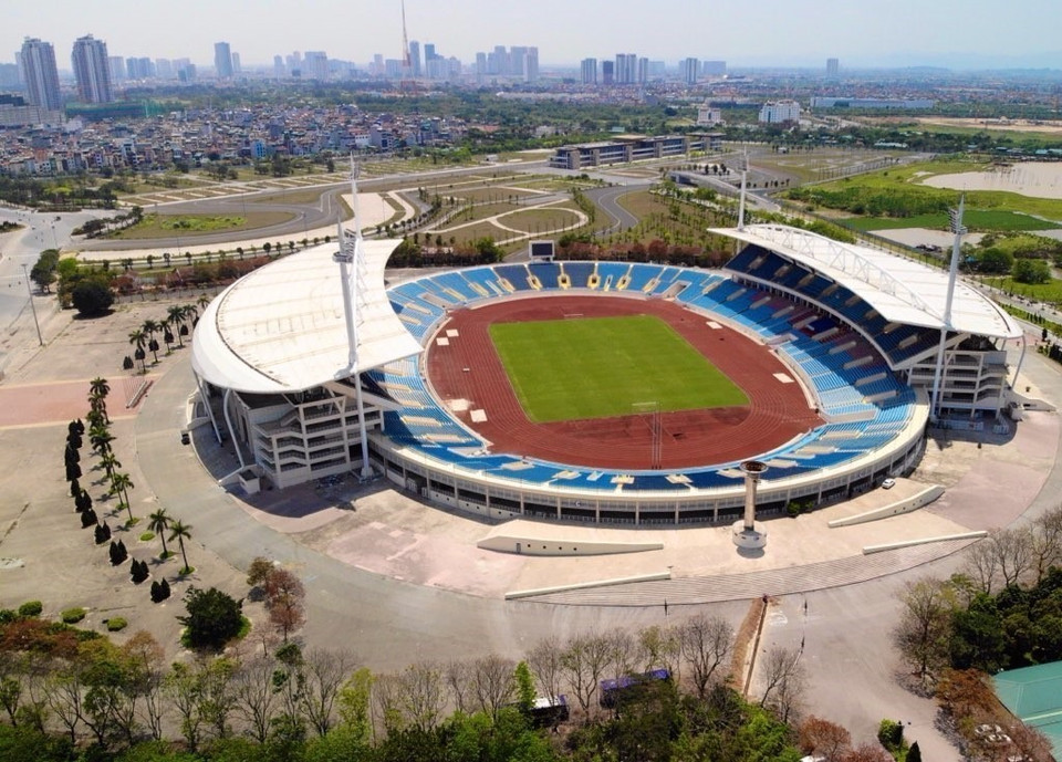 So far, My Dinh National Stadium has basically completed facilities for SEA Games 31. (Photo: VNA) 