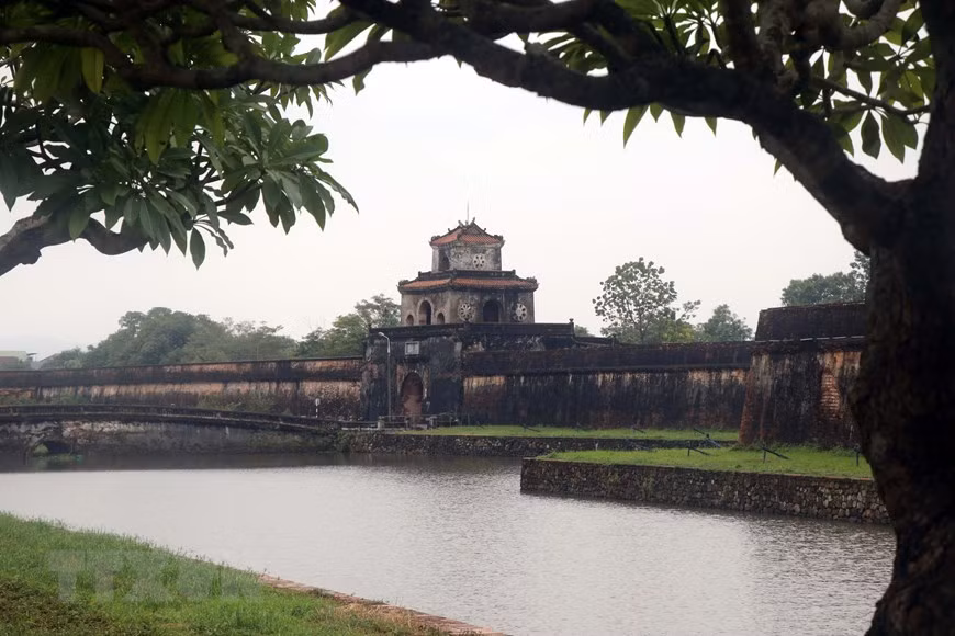 Quang Duc Gate is one of four gates in front of the Hue imperial citadel. (Photo: VNA)