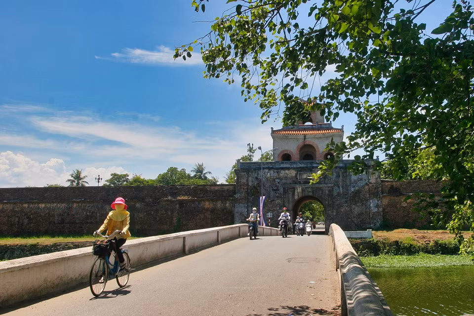 Thuong Tu Gate (or Southeast Gate) is now located on Dinh Tien Hoang street. (Photo: thanhnien.vn)
