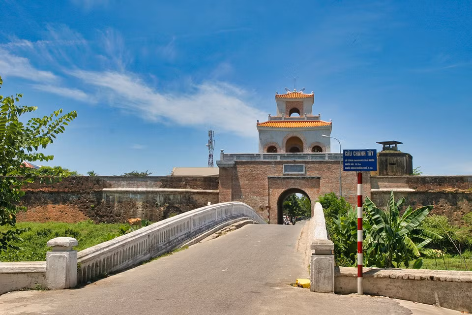 West Gate on Thai Phien street. The gate was well-constructed and completed under King Minh Mang’s reign (1791- 1841). (Photo: thanhnien.vn)