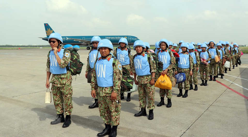 The second group of Vietnam’s first Level-2 field hospital to the UN peacekeeping mission in South Sudan (Source: VNA). 